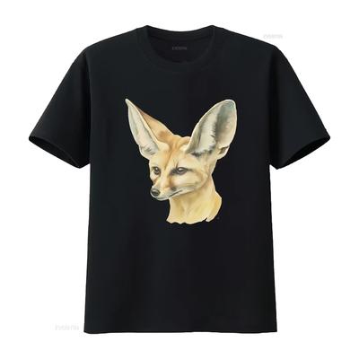 Fennec Fox Portrait T Shirt 100 Cotton S Xxl Ta054954 Vintage Versatile Breathable Casual Stretched Unisex Fashion