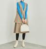 ROPE PICNIC Knit Pullover Machine Blue 38 Women's High-Neck Sweater, Anti-Slip, Washable, Anti-Pilling, (47)