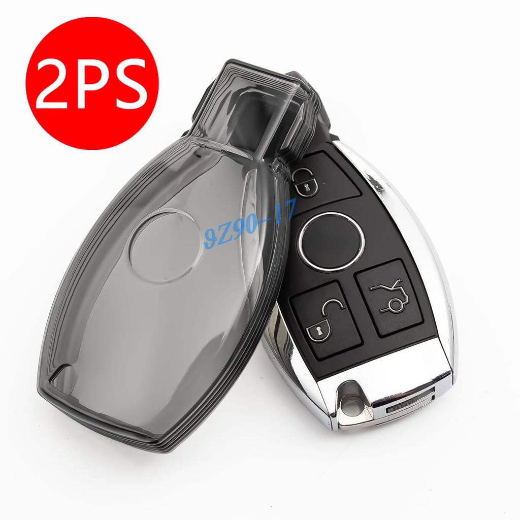 Transparent Black Tpu Car Smart Key Cover Case For Mercedes Benz W176 W246 W204 W205 W212 W221 W166 X253 C253 W463 C117 C218X156
