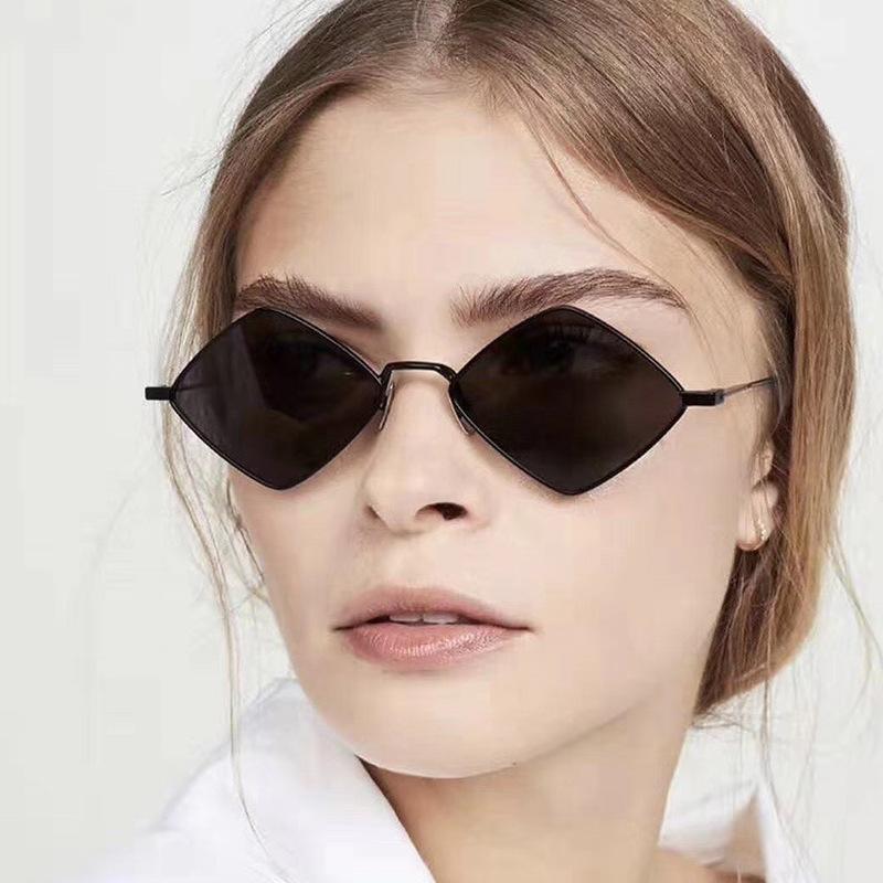 New Diamond Square Sunglasses Women Mirror Metal Sun Glasses Fashion Men Shades Brand Design Uv400 Outdoor Party Female Male