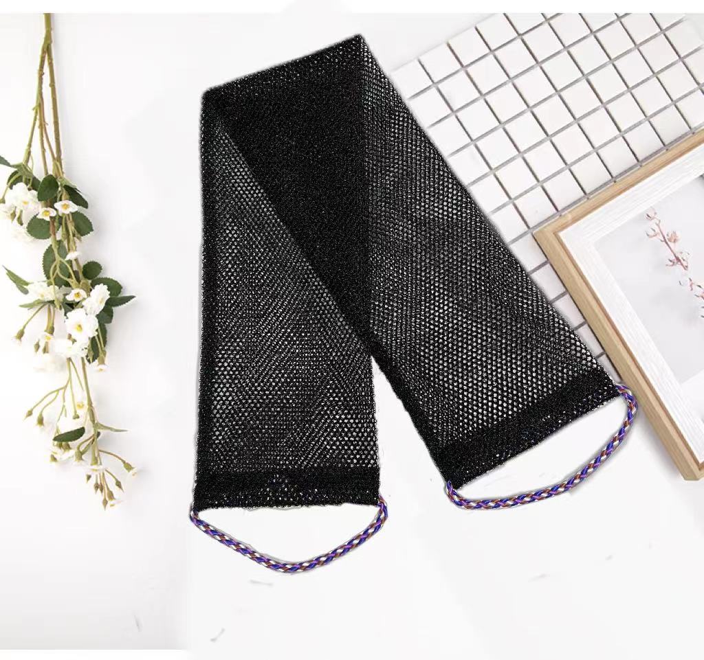 

1Pcs African Net Sponge Exfoliating Body Net Scrubbing Wash Net Washcloth Bathing Sponge Net Shower Cleaning Tools чёрный