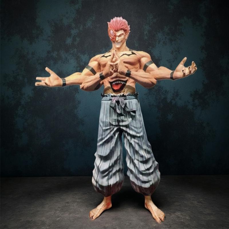Ryomen Sukuna Figur Jujutsu Kaisen Figuren PVC Sammlungsstatue Anime Modell Raumschmuck Puppen Kinderspielzeug Weihnachtsgeschenke