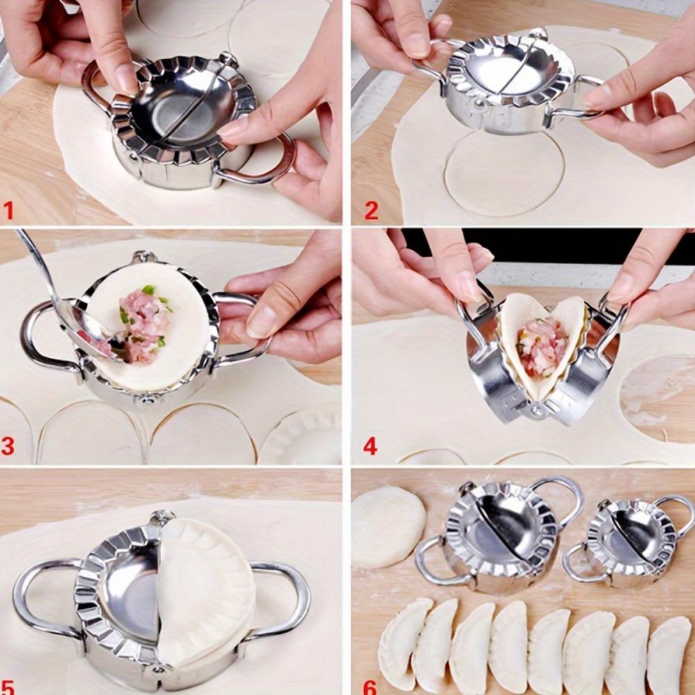 Teigtaschenformer aus Edelstahl – Einfaches Wickel- und Schneidewerkzeug unter Druck für perfekte Teigtaschen, Pasteten und Gebäck – Unverzichtbares Küchengerät