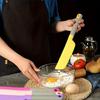 Omelette Spatula, Kitchen Blender, Silicone, Flip and Fold Omelette Blender, Kitchen Omelette Pancake Crepe