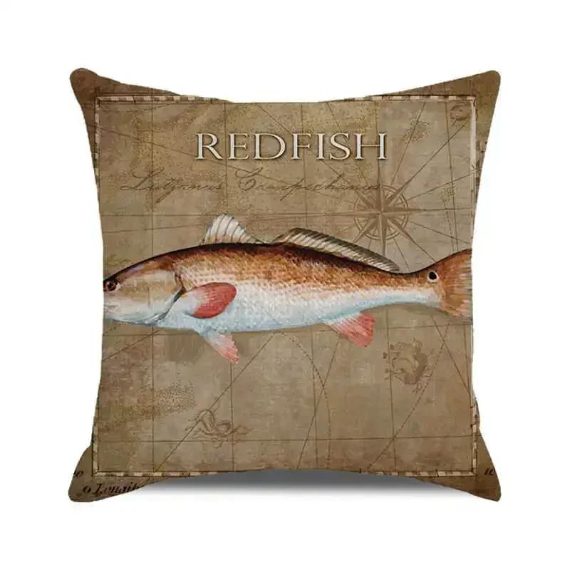 Beautiful Fish Pillowcase for Pillow Shark Pillow Case Decorative Cushion for Elegant Sofa Pillow Cover Interior for Home Decor