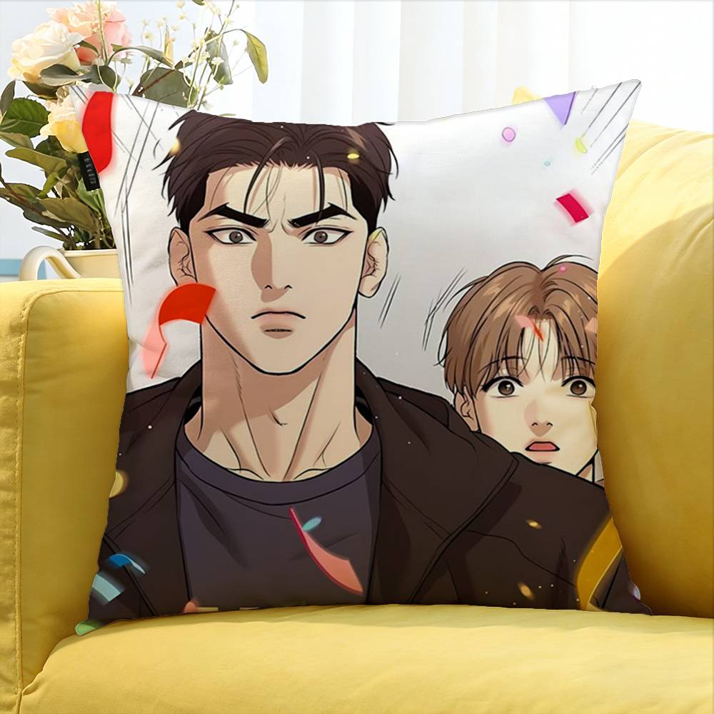 Bl Manhwa Jinx Joo Jaekyung Kim Dan Anime World Various Sizes Square Pillow Case For Car Home Bedchamber Decor