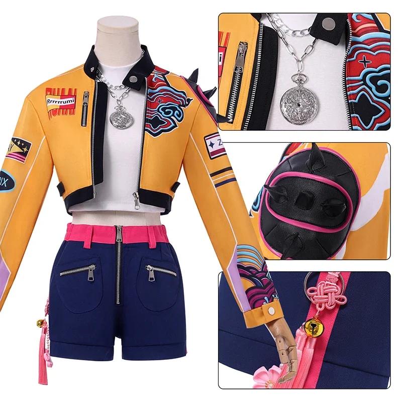 KPop Румі Косплей Костюм перука жінки дівчата Хелловін карнавал комікон вечірка рольова гра вбрання