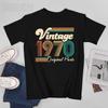Vintage 1970 Legends Were Born In Retro 70s Style Birthday Unisex Tshirt Tees Tshirt Oneck T Shirts Unisex Clothing 100 Cotton
