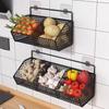 Scaffale Multifunzionale da Cucina da Parete per Verdura e Spezie