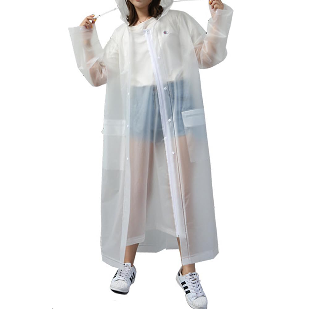 Raincoat for Women and Removable Double Backpack for and Rain Rain Rainy Season Heavy Rain Long for Commuting To Work or [FIGHTAGON] Men, Visor,