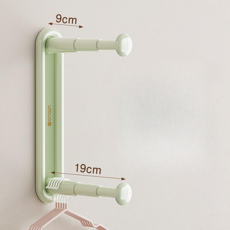 Retractable Hanger Storage Rack Free Punch Artifacts Balcony Finishing Hook Wall Hanging Wall Hanging Folding Household