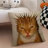 Fashion Funny And Interesting Animals Cushion Cover Linen Pillow Case Soft Breathable Protective Couch Room Decoration