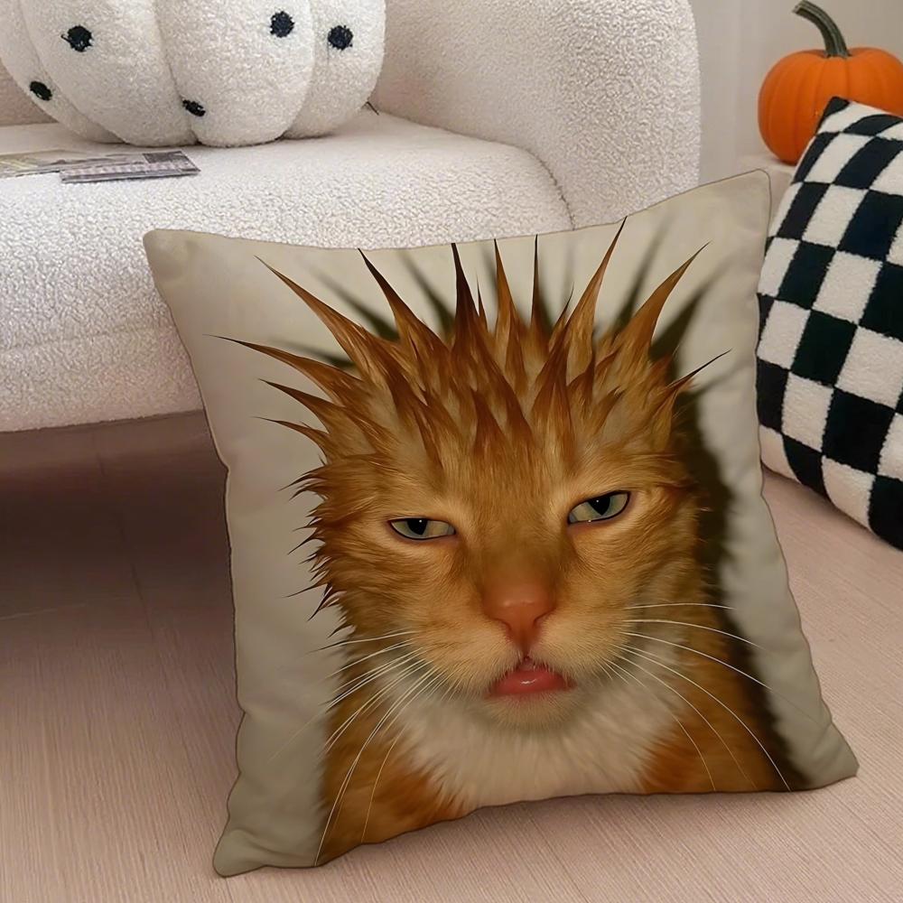 Fashion Funny And Interesting Animals Cushion Cover Linen Pillow Case Soft Breathable Protective Couch Room Decoration