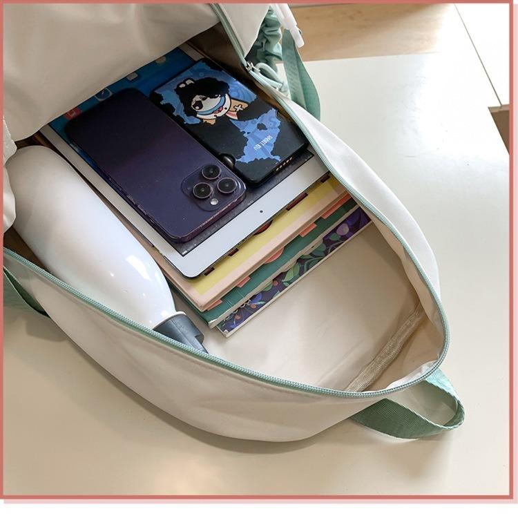 Schoolbag Korean college style backpack for female junior high school students niche cute foreign style fashion casual schoolbag girls simple backpack