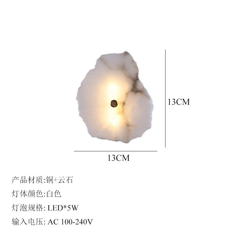

Modern Real Natural Marble Dining Room Decor Light Fixture LED Hanging Lamp Lustre Chandelier Luxury Home Decor Living Room Warm White (2700-3500K)