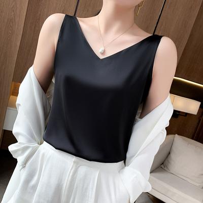 Canotte primavera estate T-shirt e top slim tinta unita sexy Camicie e canotte
