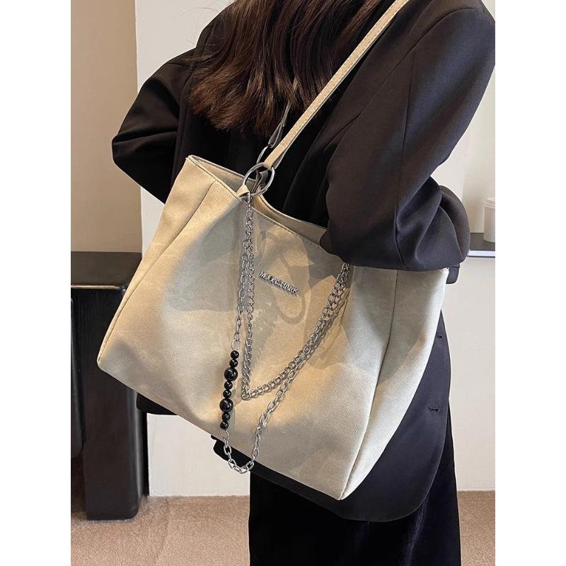 Large-capacity Bag Women's 2025 Autumn and Winter New Class College Student Versatile Shoulder Bag Textured Commuter Tote Bag