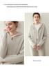 Women's 2026 Autumn/Winter Cashmere Hooded Sweater: Gentle Style Double Zipper Jacket