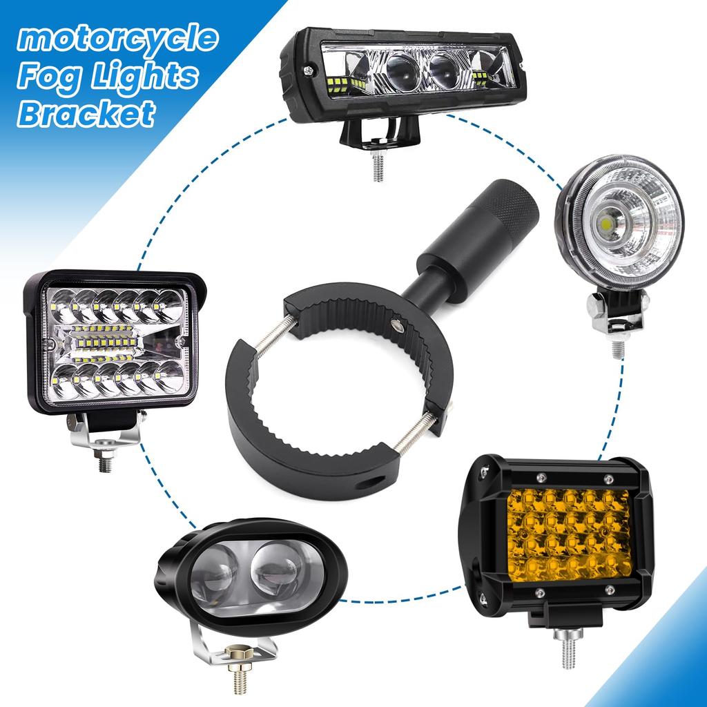 X-STYLE Motorcycle Stay, Fog Light, Work Light, Bracket, Pinching, Work Light, Fixed, Mounting Stay,