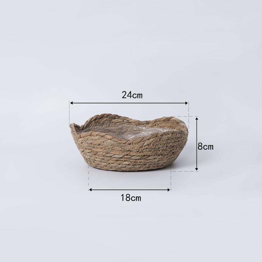 

Woven Flowerpot For Garden Terraces Plant Flower Basket Seedling Containers Planter Basket Flower Pot Home Garden Decorative