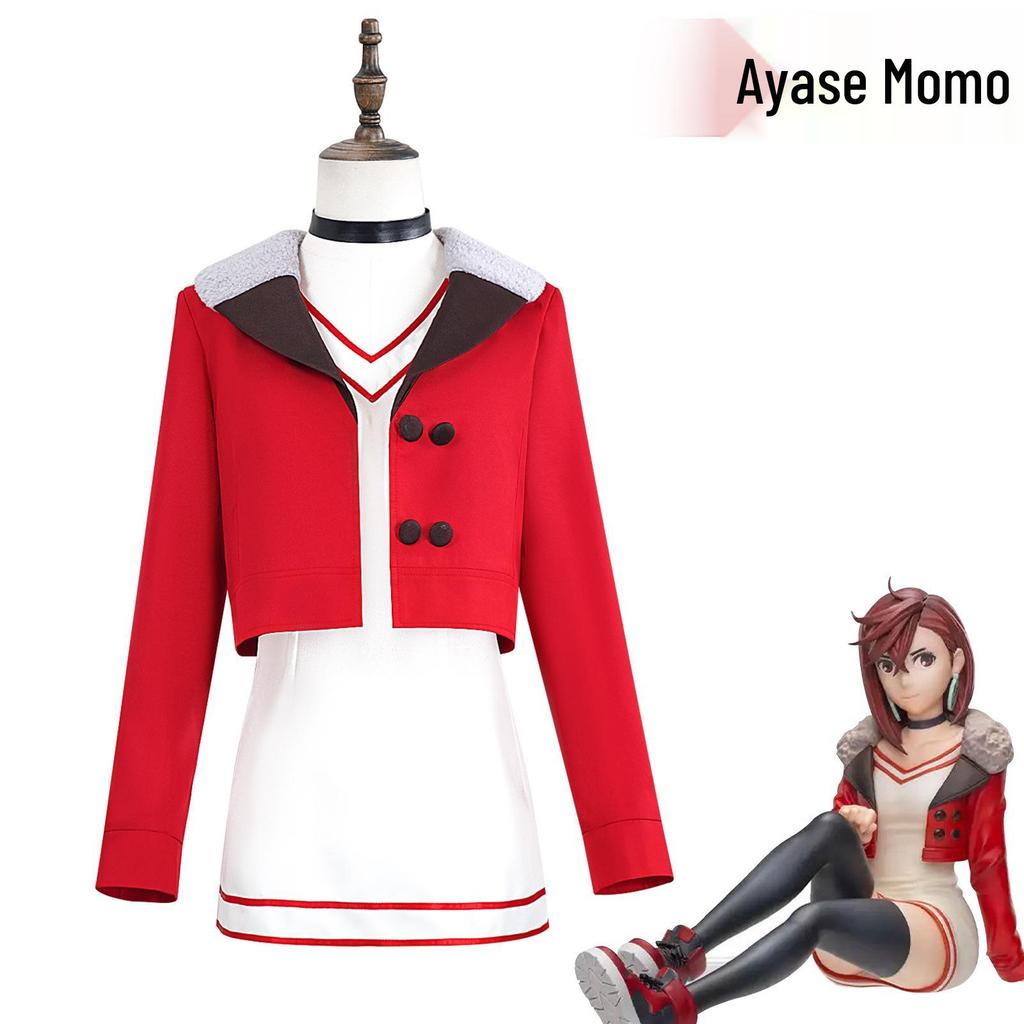 Supernatural Dandadan Ayase Momo School Uniform JK Ken Takakura Okarun Cosplay Costume