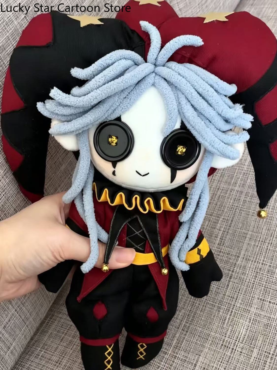 Anime Circus Clown Plush Pillow Sofa Cushion Harlequin Standing Figure Doll Halloween Gift Decor 25cm