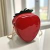 1PCS Women's Crossbody Shoulder Bag Cute Leather Design Sense Trendy Fashion Personality Strawberry Crossbody Shoulder Bag