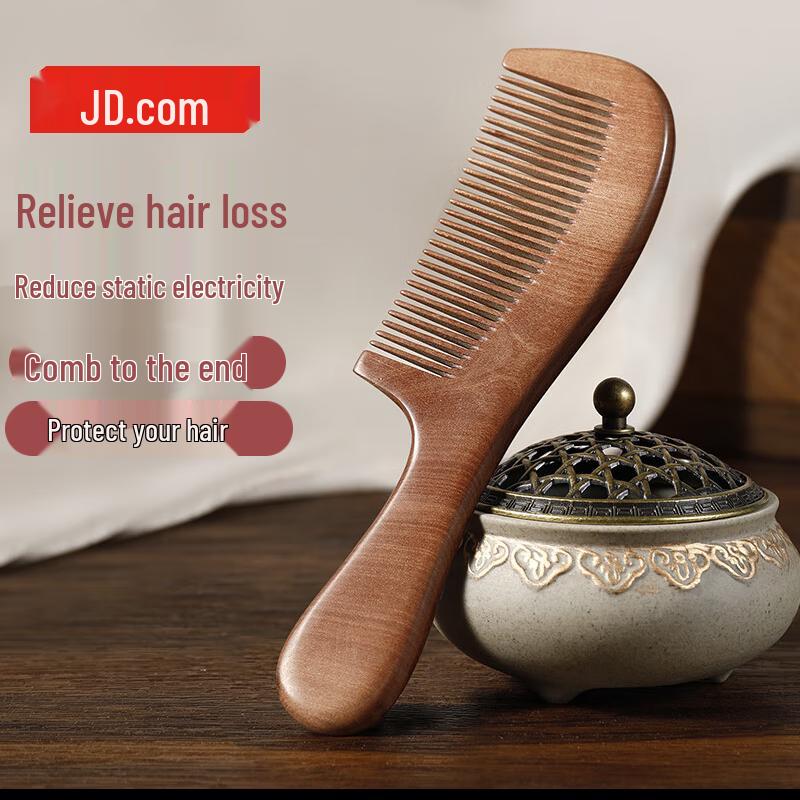 Расческа из натурального персикового дерева