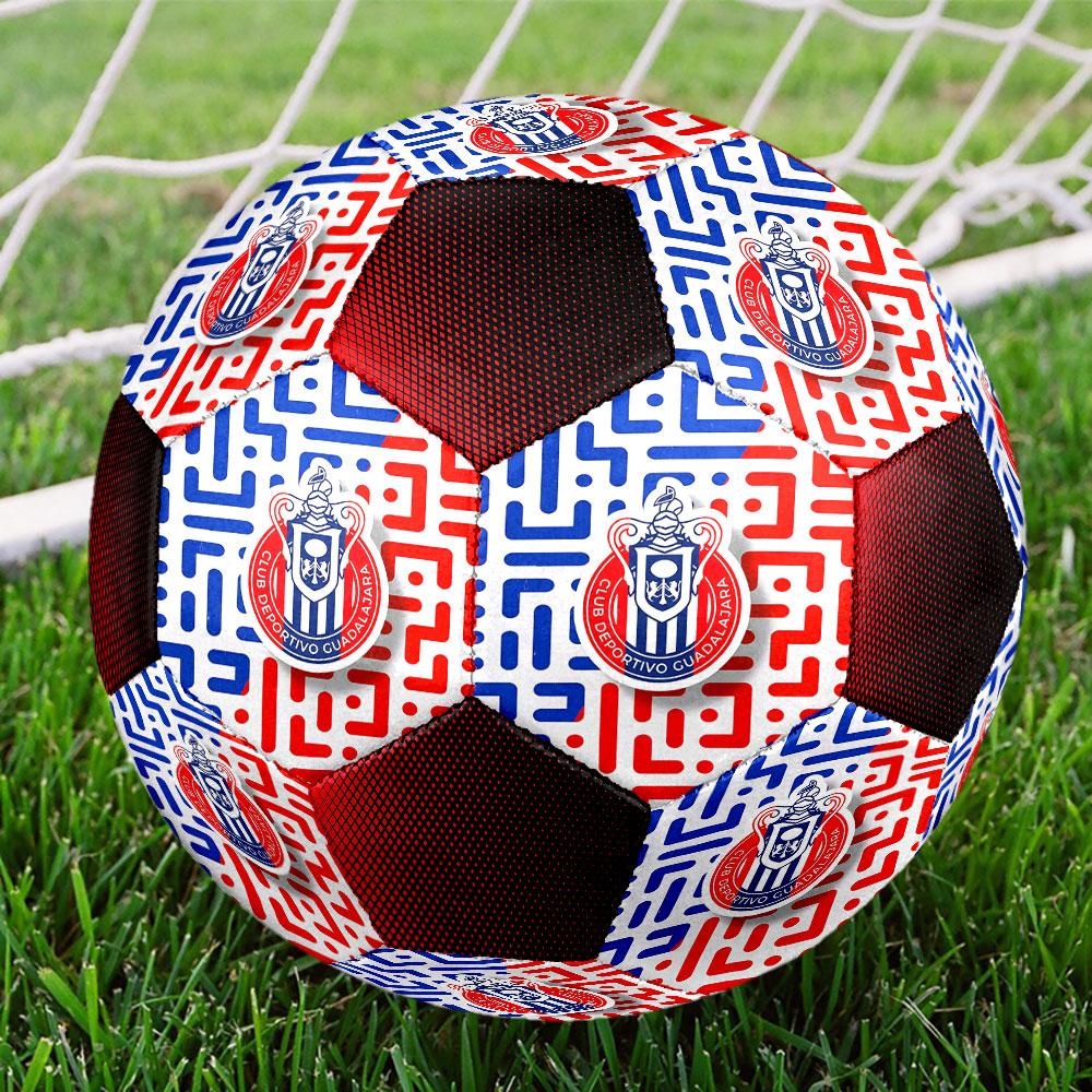 Club Deportivo Guadalajara football club Indoor Size 5 Soccer Ball Colorful Machine Stitched PVC Competition Ready Durable High-Bounce