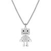 Robot Animated Girl Simple Temperament Design Versatile Clavicle Chain Necklace Pendant