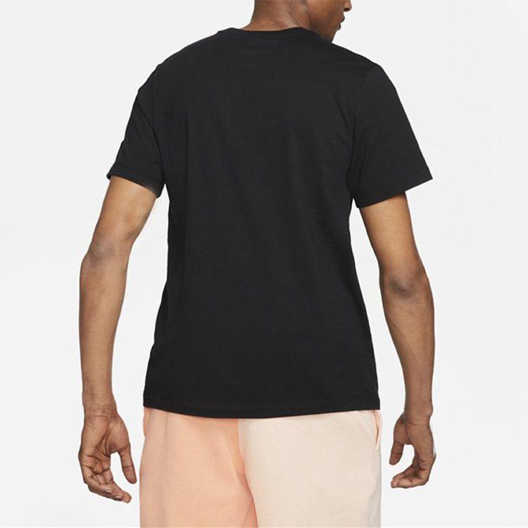 Jordan T Shirts Men's Black Crew Neck Moderate Straight Fit CV3406-011