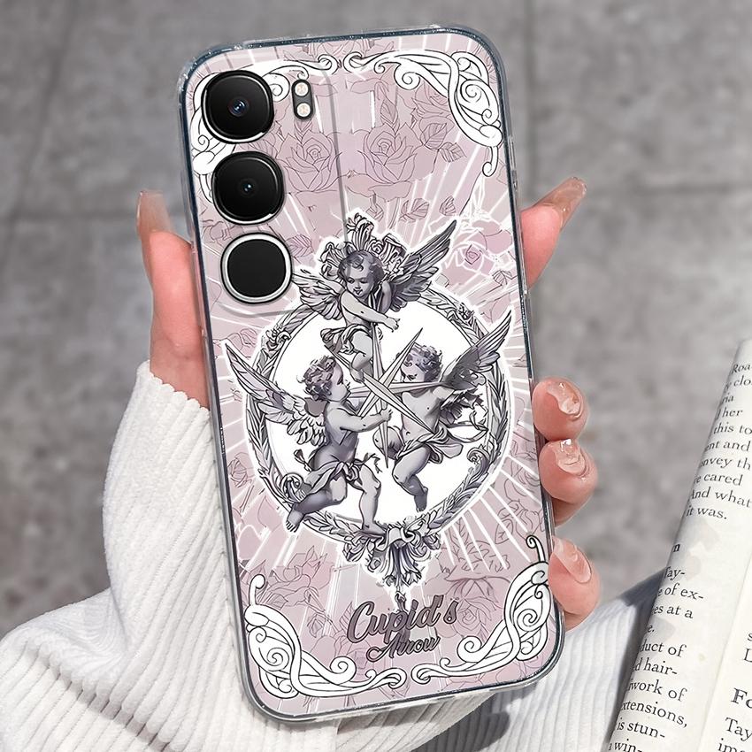 Cute Casing For Vivo Y19s Y19 Y17s Y17 Y16 Y15 Y13 Y12 Y11 Phone Covers Cute Penguin Frog Housing Clear TPU Non Slip Silicone Soft Shell For Vivo Case