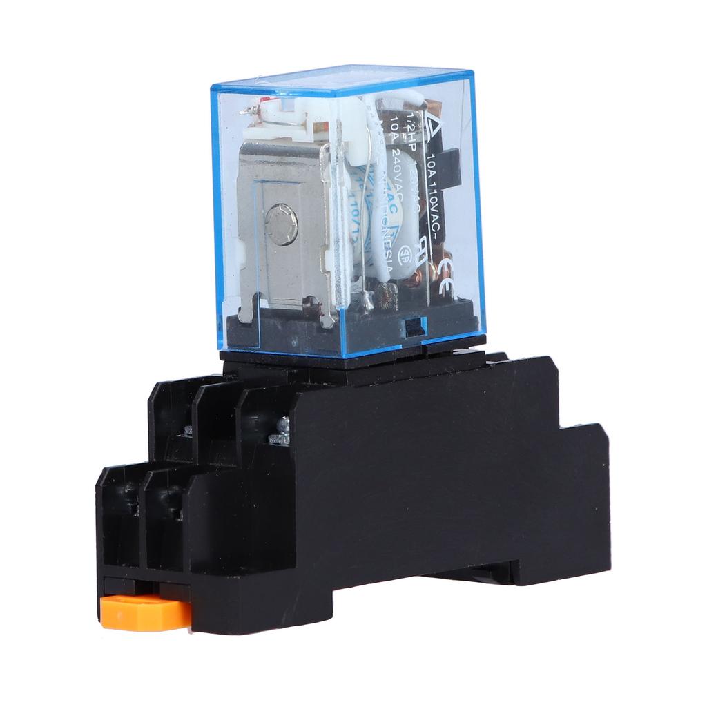 LY2NJ 8 Pins Elektromagnetische Leistungsrelais mit Sockelbasis Kontrollleuchte für Motoren Industrie