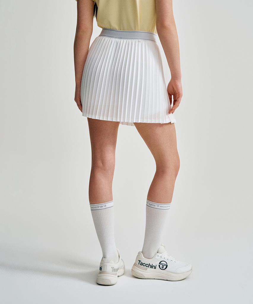 SERGIO TACCHINI W Flying Mesh Skirt (White)