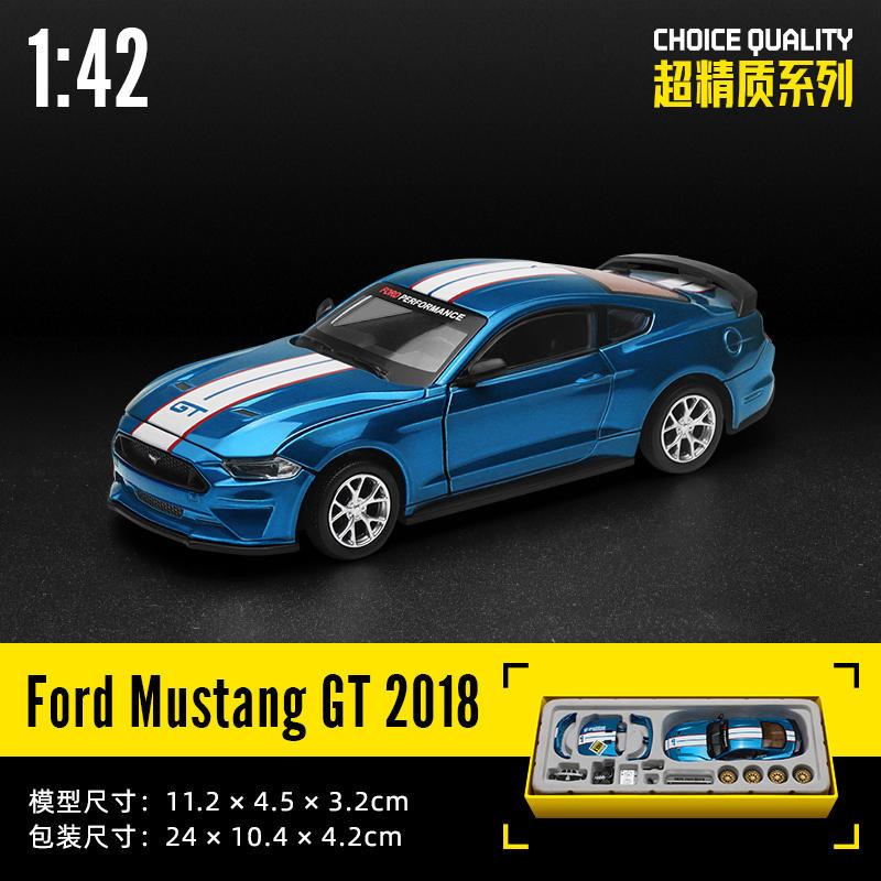 CCA Caipper 1/42 Alloy Ford Mustang GT Car Model Assembled Detachable Racing Version Modified Box