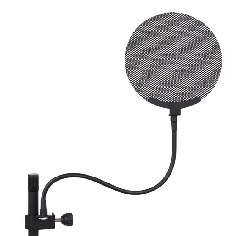 Recording Microphones Poppings Filter Mics Blowout Prevention Net Double Metal Meshes Layers for Studio Recording Sound