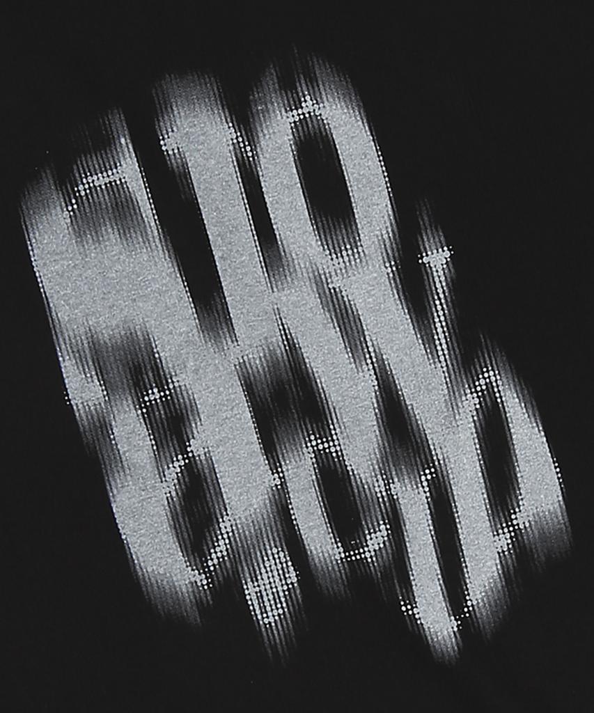 SLOWACID Blurry Logo Short Sleeve T-Shirt [Black]