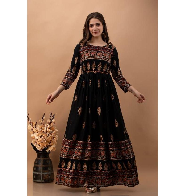 Indian Pakistani Top Tunic Anarkali Gown Bollywood Party Wear Ethnic Long Kurti Women