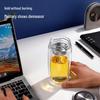 Double-Layer High Borosilicate Glass Tea Infuser Cup