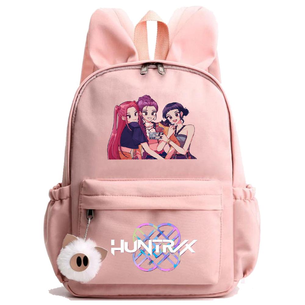

K-Pop Printed Waterproof Backpack Student Teenager Bookbag for Boy Girl Bookbag Schoolbag Women Large Capacity Travel Bag Kid Gift Mochila