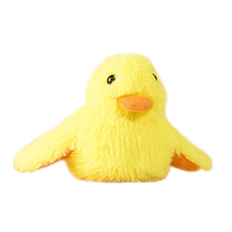 

Новая дразнилка для кошек электрическая плюшевая игрушка для кошек в виде флеш-утки для котенка саморазвлечение для снятия скуки кошачья мята товары для котят жёлтый