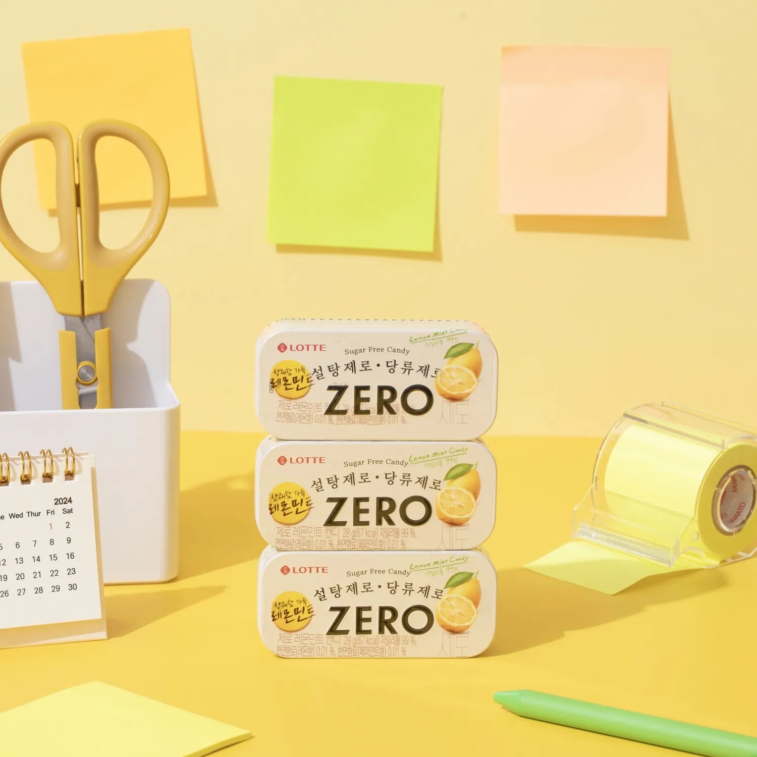 LOTTE Zero Mint Candy #Lemon 28g 28g