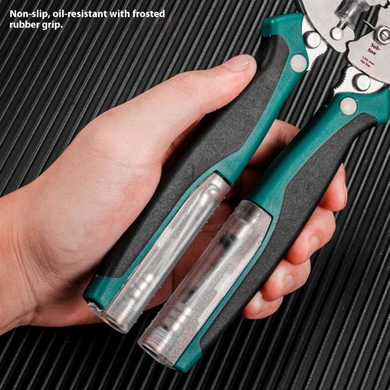 18 in 1 Wire Stripper Tool Voltage Ergonomic Handle Stainless Steel for Electrical Maintenance