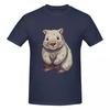 Whimsical Wombat A Playful Cartoon Character 100 Cotton Tshirt Unisex Funny T Shirts Unisex Oneck Short Sleeve S6xl