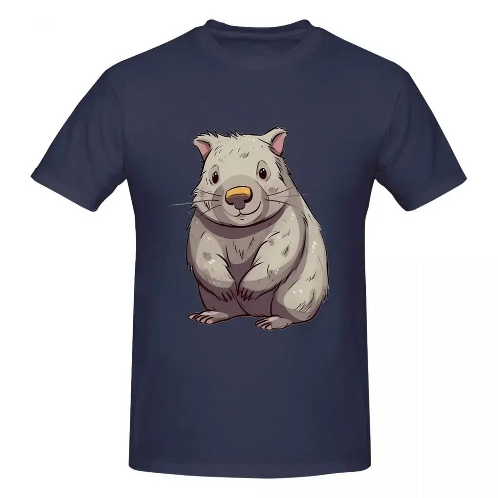 Whimsical Wombat A Playful Cartoon Character 100 Cotton Tshirt Unisex Funny T Shirts Unisex Oneck Short Sleeve S6xl