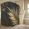 1pc Bathroom Shower Curtain, Club Theme Party Tropical Style, 70.87x70.87inch with 12 Hooks, Home Decor