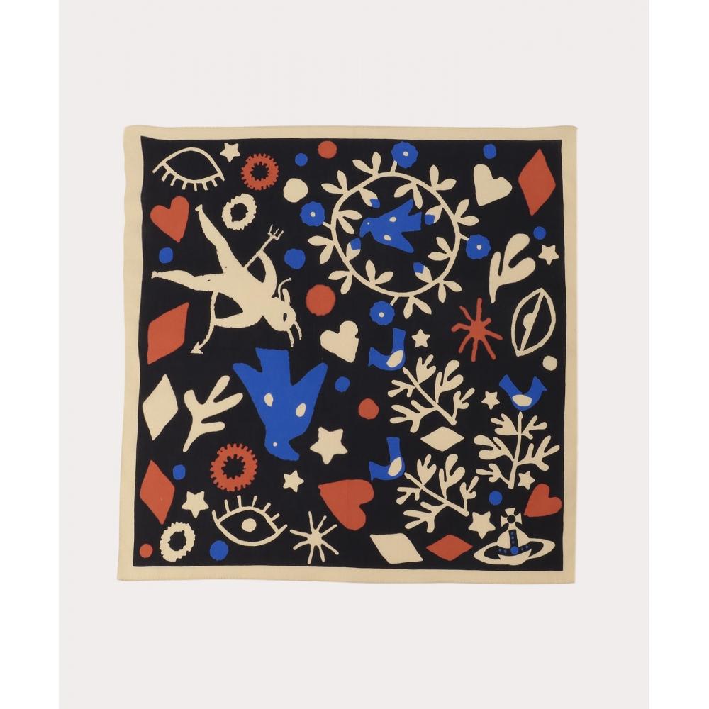 

Vivienne Westwood Japan ПЛАТОК С ПРИНТОМ КЛОУНА, БОЛЬШОЙ, 34602100