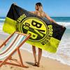 Bold Stripes BVB Emblem beach towel soft beach Outdoor pool towel seaside quickdrying swim towel beach towel Outdoor picnic beach mat printing