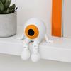 3D Printed Eyeball Articulated Eye Fidget Toy, Halloween Figurine with Movable Joints, Detailed Sculpture Flexible Spooky Desk Toy for Office