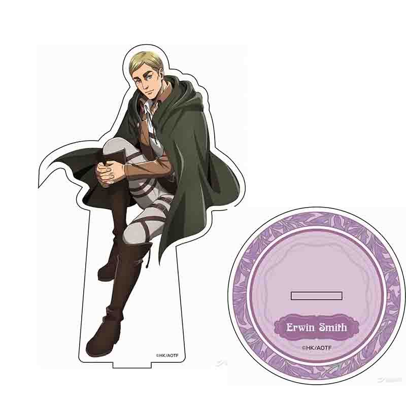 Attack on Titan Acrylic Desktop Stand Decoration Eren Yeager Mikasa Ackerman Animation Peripheral Playthings designed for Men Birth Date Gifts